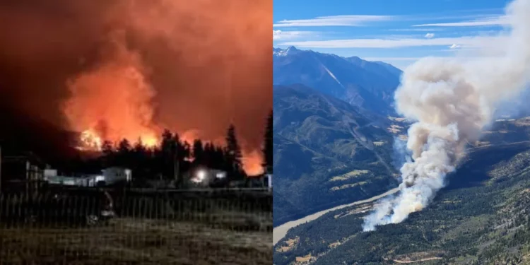 Lytton wildfire Saw Creek British Columbia